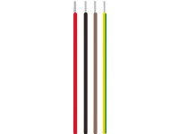 Varmebestandig ledning, silikone 1x0,75 mm² SIAF hvid 500V ring, kabeldiameter 2,4 mm - (100 meter)