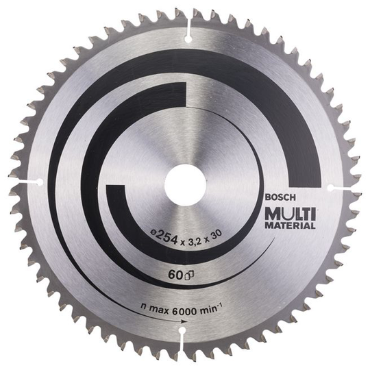 Bosch Rundsavsklinge Ø254x30mm 60t -5gr Alu - 2608640449
