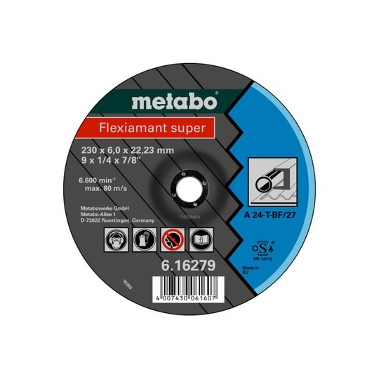 Metabo 4007430435897 - 616487000 Kvalitetsklasse A 24-T Flexiamant Super stål