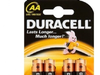 Duracell AA LR6, Single-use battery, AA, Alkaline, Cylindrisk, 1,5 V, 4 stk