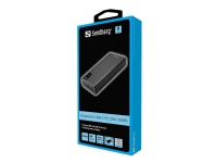 Sandberg - Powerbank - 20000 mAh - 74 Wh - 20 Watt - 3 A - PD, QC 3.0 - 3 output-stikforbindelser (2 x USB, USB-C)