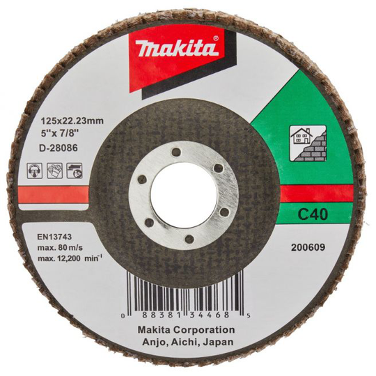 Makita Slibeskive 125/c40 - D-28086