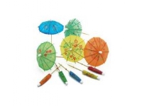 Parasol 80 mm Assorterede farver,50 pk x 144 stk/krt