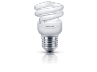 Philips Tornado Energisparepære med spiralsokkel, 8 W, E27, Spiral, 10000 t, 505 lm, Varm hvid
