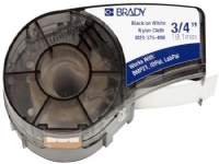 BRADY Selvklæbende nylon tape blå, hvid tekst A: bredde 19,05mm, B: 6,40m 1 rulle med 6,40m