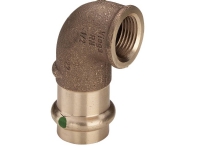 VIEGA Sanpress vinkel 3/4-22 mm 90 grader af rødgods, SC-Contur muffe/muffe
