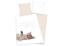 Kattekilling Sweet Dreams Sengetøj - 100 procent bomuld