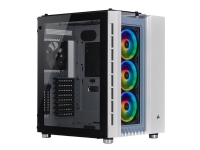 CORSAIR Crystal Series 680X RGB - Tower - udvidet ATX - sidepanel med vindue (hærdet glas) - ingen strømforsyning (ATX) - hvid - USB/Lyd