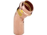 VIEGA Profipress G bøjning 45Gr. 22 mm af kobber, SC-Contur muffe/nippel