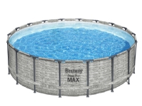 Bestway 5618Y, 23062 L, Indrammet pool, Barn & voksen, 3 person(er), Stige, Grå