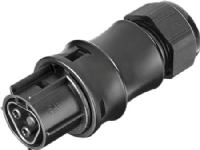 WIELAND Stik hun RST20I2 fjeder 250V/20A 0,5-2,5 mm² Ø6-10 mm sort IP68