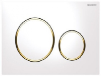Betjeningsplade Geberit Sigma 20 hvid guld hvid