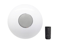 LED-loftslampe med højttalere Renkforce 1200 lm Varm hvid Hvid