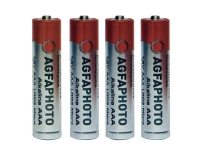 AgfaPhoto - Batteri 4 x AAA - Alkalisk