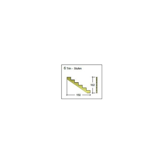Plus Trappevange 6-Trin - 1 stk. side til terrassetrappe 546264