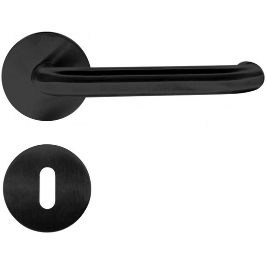 Home-it dørgreb med U-greb 16 mm matsort