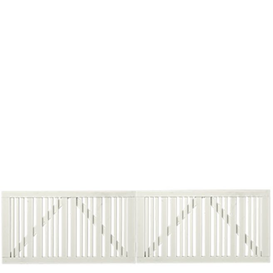 Plus Classic Dobbeltlåge - 300x 80 cm - Fungicid beh. grundmalet hvid to gange - 17649-13