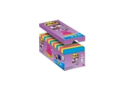 Post-it® Super Sticky Z-Note 76x76 mm Value Pack ass. farver - (16 stk.)