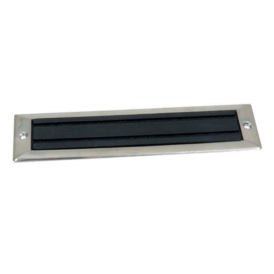 Trinplade Rustfrit Stål med Gummi 212,7 x 57,2mm