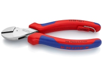 Knipex 73 05 160 T, Diagonale horisontale tænger, 4,8 mm, Krom-vanadium-stål, Plast, Blå, Rød, 160 mm