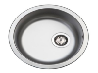 Intra Juvel KC380 mat med - strainer køkkenvask. mat. Ø385x175. med strainer
