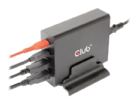 Club 3D CAC-1904 - Strømforsyningsadapter - 112 Watt - 5 A - PD - 4 output-stikforbindelser (2 x USB, 2 x USB-C)