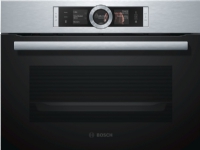 Bosch Serie | 8 CSG636BS3 - Ovn - med dampfunktion - til indbygning - niche - bredde: 56 cm - dybde: 55 cm - højde: 45 cm - med selv-rengøring - Klas