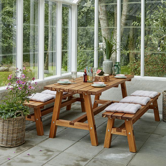 Plus Country plankebord 177 cm - Teak