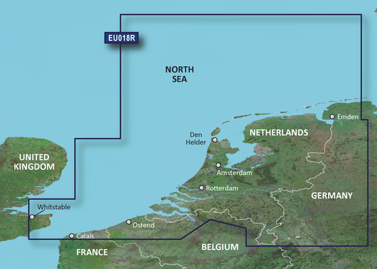 Garmin Bluechart G3 Vision veu018r Benelux Offshore + Inland