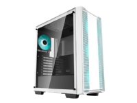 DeepCool CC560 WH - MDT - ATX - sidepanel med vindue (hærdet glas) - ingen strømforsyning (ATX / PS/2) - hvid - USB/Lyd