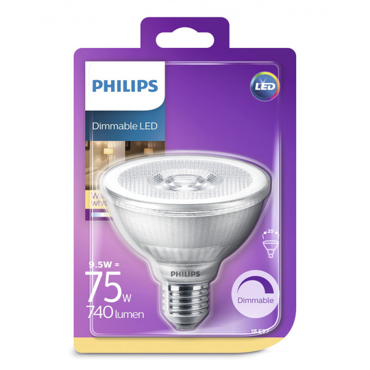 Philips LED Classic 75W par30s E27 varm hvid 25D 1 stk - 8718696713549