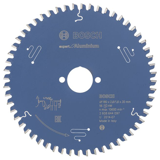 Bosch Rundsavsklinge 180x30x2.6mm 56t Exp Alu - 2608644097