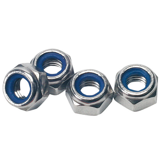 Låsemøtrik 4mm rf 5stk