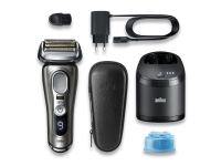 Braun Series 9 Pro 9465CC, Folie shaver, 0,05 mm, Sort, Sølv, Batteri, Lithium-Ion (Li-Ion), 60 min.