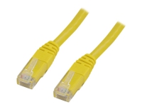 DELTACO - Patchkabel - RJ-45 (han) til RJ-45 (han) - 1 m - UTP - CAT 6 - gul