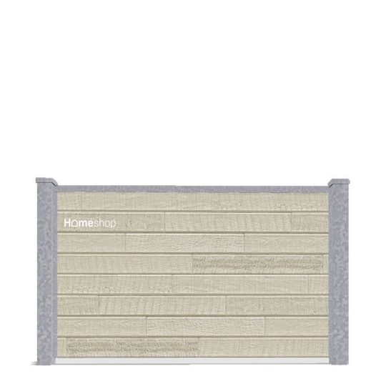 Wimex Aalborg Royal Fibercement Hegn - WhiteAsh Startsæt H 90 cm B 197 cm