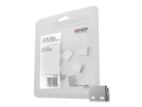 Lindy USB Port Blocker - USB port blokker - hvid (pakke med 10)