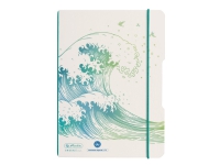 Herlitz Notizheft flex A5 GREENline 40 Blatt punktiert Welle