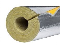 Alu-rørskål 42x20mm. 1,2m - PAROC Hvac Section AluCoat T, max. 250°C