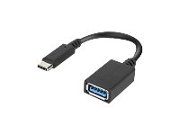 Lenovo - USB-adapter - USB Type A (hun) til USB-C (han) - USB 3.0 - 5 V - 2 A - 14 cm - for ThinkCentre M80s Gen 3 M80t Gen 3 M90a Gen 3 M90a Pro