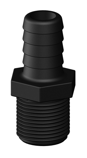 Tru-design Slangstuds 3/4 19mm Sort Komposit