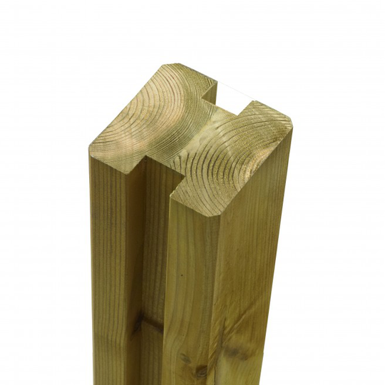 Plus Omlimet profilstolpe 2 spor 90x90mm x267cm trykimp.