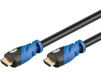 Goobay 72319, 3 m, HDMI Type A (Standard), HDMI Type A (Standard), 18 Gbit/sek., Sort, Blå