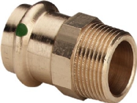 VIEGA Sanpress overgang 11/4-42 mm af rødgods muffe/nippel, SC-contur