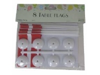 Bordflag 155 mm på Fod Plast,80 pk x 6 ps x 8 stk/krt