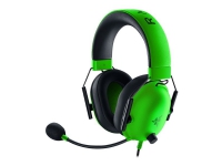 Razer BlackShark V2 X - Headset - fuld størrelse - kabling - 3,5 mm jackstik - støjisolerende - razer-grøn