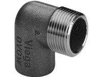 Viega overgangsvinkel 90° muffe/nippel 15 mm x 12 rødgods