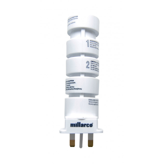 Millarco rejseadapter 5 i 1
