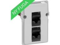 LK FUGA Dataudtag for 2x RJ45 Krone-LSA UTP, 112 modul, indsats