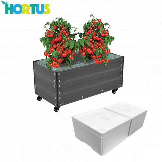 Hortus Kapilærskjuler Wpc 36x50x90 Cm + Hjul Og Kapilærkasse